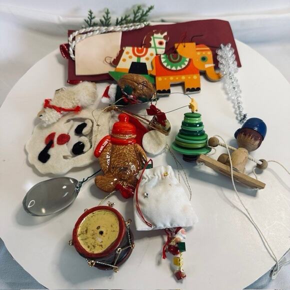 Grab Bag 14, Christmas Ornaments, Mixed Lot handmade Gordon Fraser Santa Holiday - Picture 10 of 16